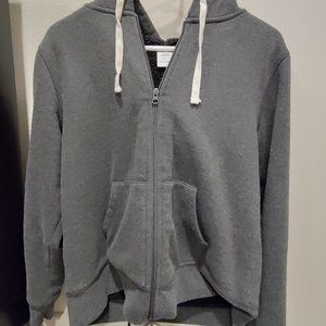 Grey fleece hoodie